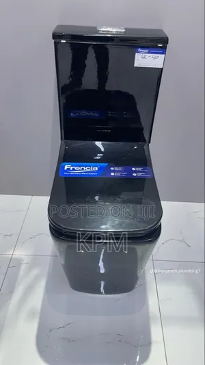 All Black Wc Water Closets P - Trap | Ceramic Glaze | P & S Trap Options | Dual Flush / Press Top | UK / Italian Standard | 10+ Year Durability