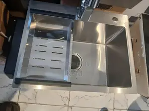 Square Cabinet Kitchen Sink | Anti-Rust Stainless Steel / Granite Composite | Single & Double Bowl | Complete with Waste Trap & Tap