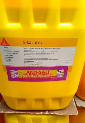 Sikalatex Anti Salt Waterproof Chemical For Construction (20kg) | Waterproofing / Damp-Proofing | Roof, Wall & Foundation Protection | Easy Application | Residential & Commercial Grade