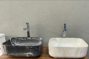 Countertop Basin With Tap | Ceramic / Marble / Stone Resin | Wall-Hung & Floor-Standing | With Mirror & Cabinet Options Available