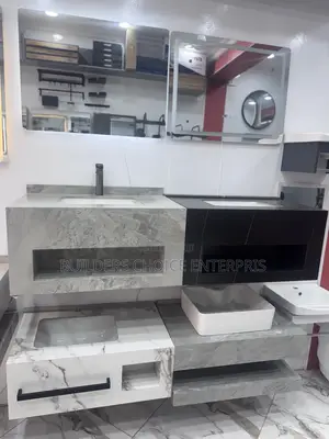 Marble Single Basin With Led Mirror | Anti-Rust Stainless Steel / Chrome | Complete Sets Available | Modern & Classic Designs