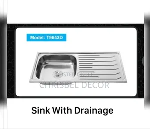 Stainless Steel Kitchen Sink With Drainage - Single Bowl | Anti-Rust Stainless Steel / Granite Composite | Single & Double Bowl | Complete with Waste Trap & Tap