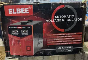 Elbee 1000w Automatic Voltage Regulator | Brand New | 100% Copper Engine | Silent Operation | Key Start | 1-Year Warranty