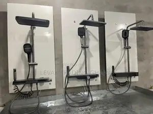 Matte Black British Bathroom Luxury Rain Mixer Shower