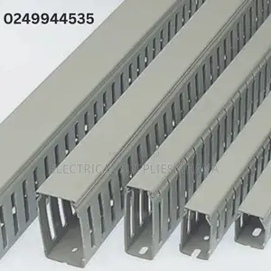 Grey Panel Trunking – Electrical Accessories – Sockets, Conduit, Earthing & Tools