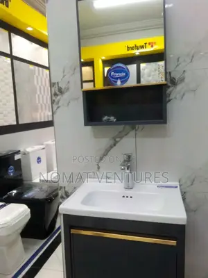 Complete Basin With Mirror | Ceramic / Marble / Stone Resin | Wall-Hung & Floor-Standing | With Mirror & Cabinet Options Available