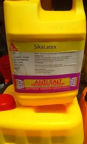 Anti-salt Waterproof Chemical Sikalatex 5kg For Construction | Waterproofing / Damp-Proofing | Roof, Wall & Foundation Protection | Easy Application | Residential & Commercial Grade