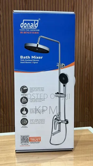 All Brass Original Donald Complete Overhead Shower Set No Rust | Anti-Rust Stainless Steel | Overhead + Hand Shower + Shattaf | Hot & Cold Thermostatic | 4-in-1 Available