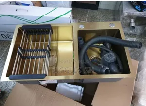 Gold Coated Double Sink