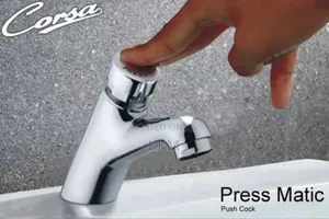 Push to Start Automatic Soft Press Tap | Stainless Steel / Brass | Hot & Cold | Single & Double Handle | Ceramic Disc Cartridge | Anti-Drip