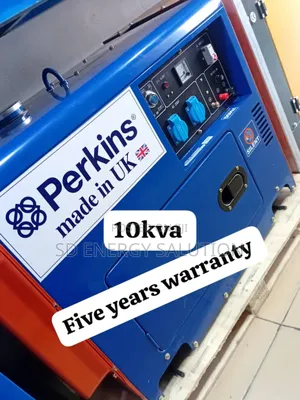 Super Charge 10kva 13000watt Diesel Perkins Generator | Brand New | 100% Copper Engine | Silent Operation | Key Start | 1-Year Warranty