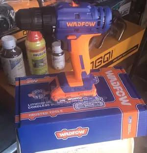 Wadfow Cordless Drill | Cordless Drill/Driver | 12V–20V Brushless | 20–86Nm Torque | 2-Speed | LED Work Light | 2 Batteries Included