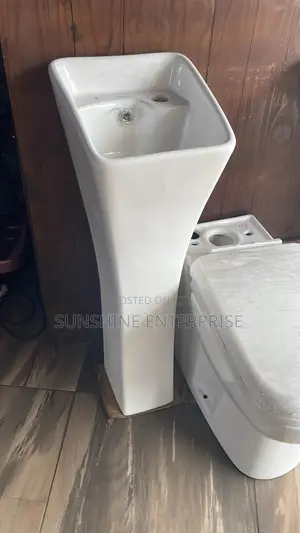 Standing Wash Hand Basin | Ceramic / Marble / Stone Resin | Wall-Hung & Floor-Standing | With Mirror & Cabinet Options Available