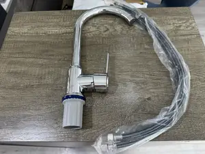 Chrome Single Lever Kitchen Faucet – Sink Tap With Hoses