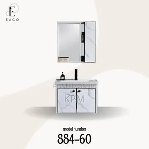 Cabinet Basin With Ambien Led Light Mirror With Complete Accessories | Ceramic / Marble / Stone Resin | Wall-Hung & Floor-Standing | With Mirror & Cabinet Options Available