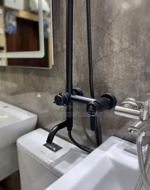 Black 3-in-1 Telephone Shower – All Styles, Quality Bathroom Fitting