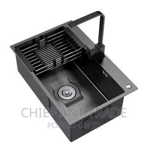 Complete Black Kitchen Sink Set