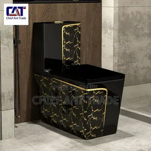 Toilet Seat Wc Black A061 | Ceramic Glaze | P & S Trap Options | Dual Flush / Press Top | UK / Italian Standard | 10+ Year Durability