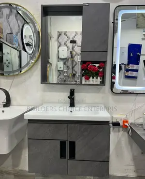 Cabinet Basin With Mirror 60cm Wide