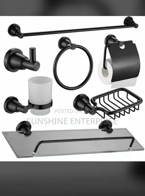 Bathroom Accessories-all Black | Anti-Rust Stainless Steel / Chrome | Complete Sets Available | Modern & Classic Designs