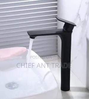 Tall Black Faucet. Hot Cold. HG950B
