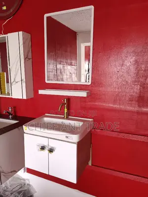 Cabinet Basin 50cm. With Mirror 1030-50 | Ceramic / Marble / Stone Resin | Wall-Hung & Floor-Standing | With Mirror & Cabinet Options Available