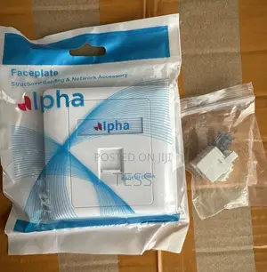 RJ11 Faceplate Single With Keystone Jack (Alpha)