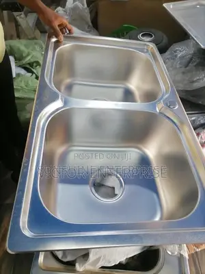 Double Bowl Armless Kitchen Sink | Anti-Rust Stainless Steel / Granite Composite | Single & Double Bowl | Complete with Waste Trap & Tap
