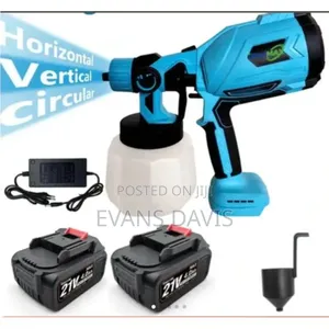 Rechargeable Paint Spray Gun With 2pcs of Batteries (1000ml)