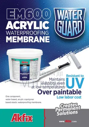 Akfix Em600 Waterguard Acrylic Waterproofing Membrane20l