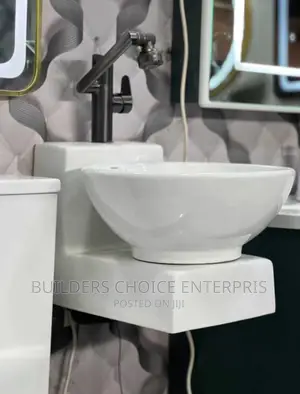 Wall Hung Wash Basin _Hand Basin 2 | Ceramic / Marble / Stone Resin | Wall-Hung & Floor-Standing | With Mirror & Cabinet Options Available