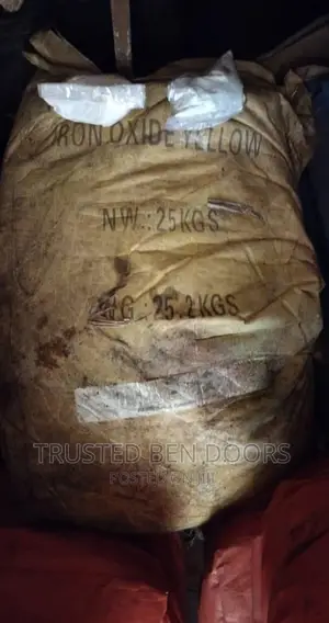 Yellow Pigment 25kg Iron Oxide For Concrete Works | Premium Quality | Interior & Exterior Use | High Coverage | Weatherproof & Washable | Used – Inspected & Good Condition