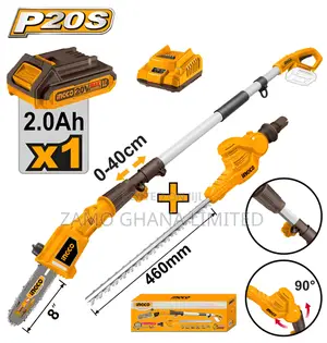 Lithium-Ion Pole Saw + Pole Hedge Trimmer 20v - Cpts201681