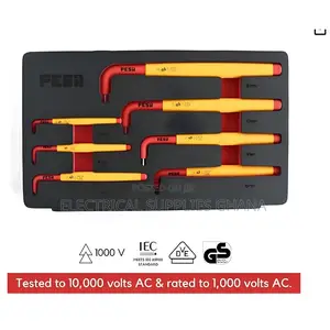 1000V VDE Insulated Hexagon Allen Key Set