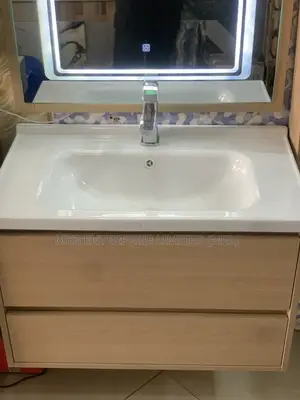 Cabinet Basin With Led Mirror and Hung Box
