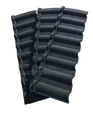 Three Black Milano Euro Roofing Tiles | UV-Resistant | Weatherproof | 0.35–0.55mm Gauge | 50-Year Warranty | Residential & Commercial Grade