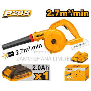 Cordless Blower 20v 1 Speed + Battery - Cabli200281 | Cordless Blower / Aspirator | 20V Brushless | 18,000rpm | 2.5–8.5m³/min Airflow | Lightweight Design