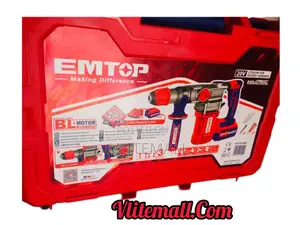Emtop Rotary Hammer | Rotary Hammer Drill | SDS+ / SDS-Max | 800W–1800W | Drilling, Chiselling & Hammer Modes | Anti-Vibration