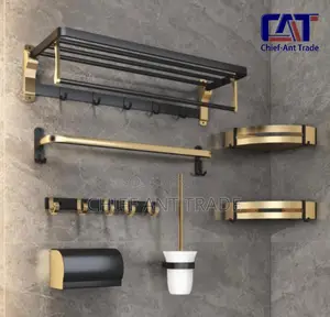 Accessory Set Black and Gold