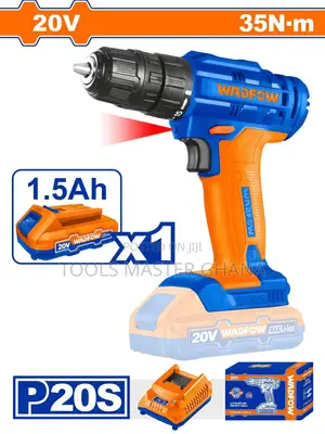 Cordless Drill # Wcdp511 | Cordless Drill/Driver | 12V–20V Brushless | 20–86Nm Torque | 2-Speed | LED Work Light | 2 Batteries Included