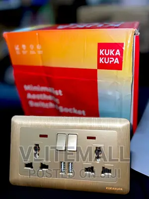KK - Double Multi Socket With USB | Electrical Accessory | 240V Rated | Safety-Certified | Surge Protection | Universal Fit