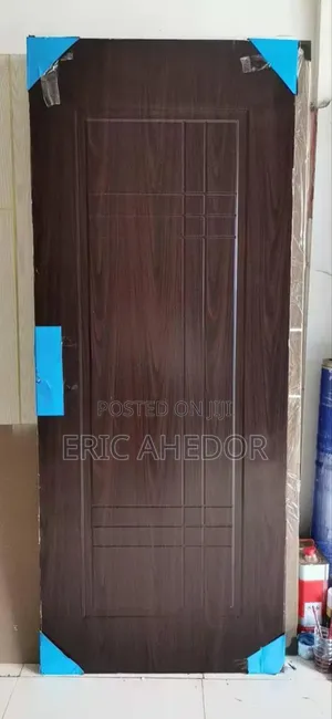 Smooth Design Wooden Metal Security Door and Accessories