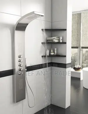 Bow Shower. Curved Silver