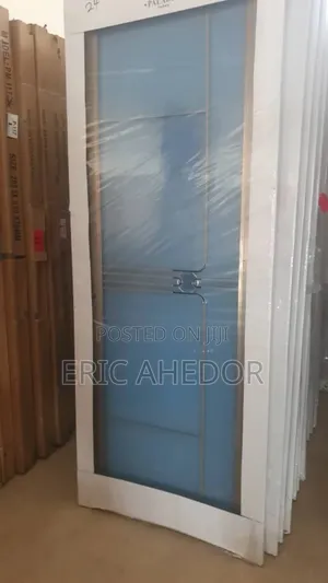 Bathroom Glass Door Single Champagne Color