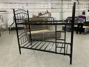 Bunk Bed Bunk Bed- Code9185 | Bed Frame | Solid Wood / MDF / Leather Upholstered | King, Queen & Double | Durable Construction | Multiple Designs