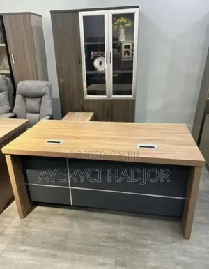 A Solid Built Executive Table | Sofa / L-Shape Couch | Premium Leather / Velvet / Fabric | 2–7 Seater | Throw Pillows Included | Available in Multiple Colours