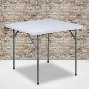 Four Seater Foldable Table | Foldable / Event Table | Steel Frame / Plastic | 4–8 Seater | Lightweight & Portable | Easy Storage