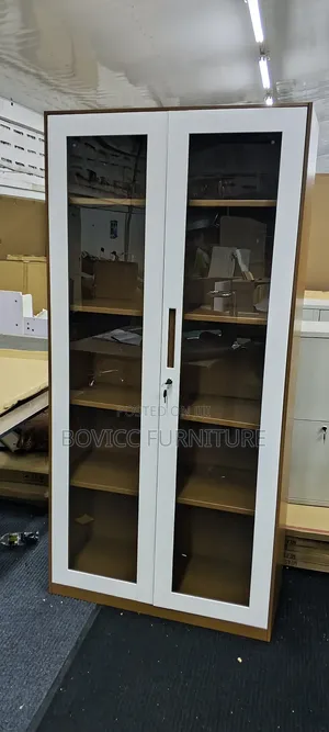 Glass Doors Office Cabinet