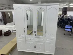 4 In1 Wooden Wardrobe With Mirror