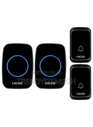 300m Wireless Doorbell Chime Kit 2 Transmitter With Plug-in Receiver